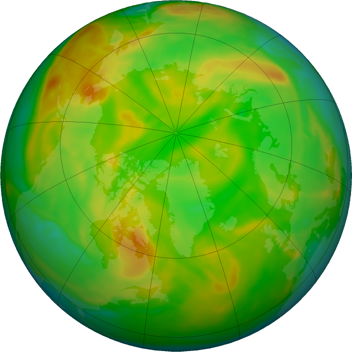Arctic ozone map for 04 June 2021